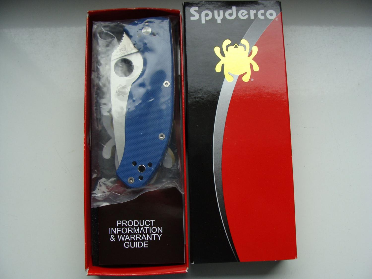 Nóż Spyderco Tenacious Blue_4