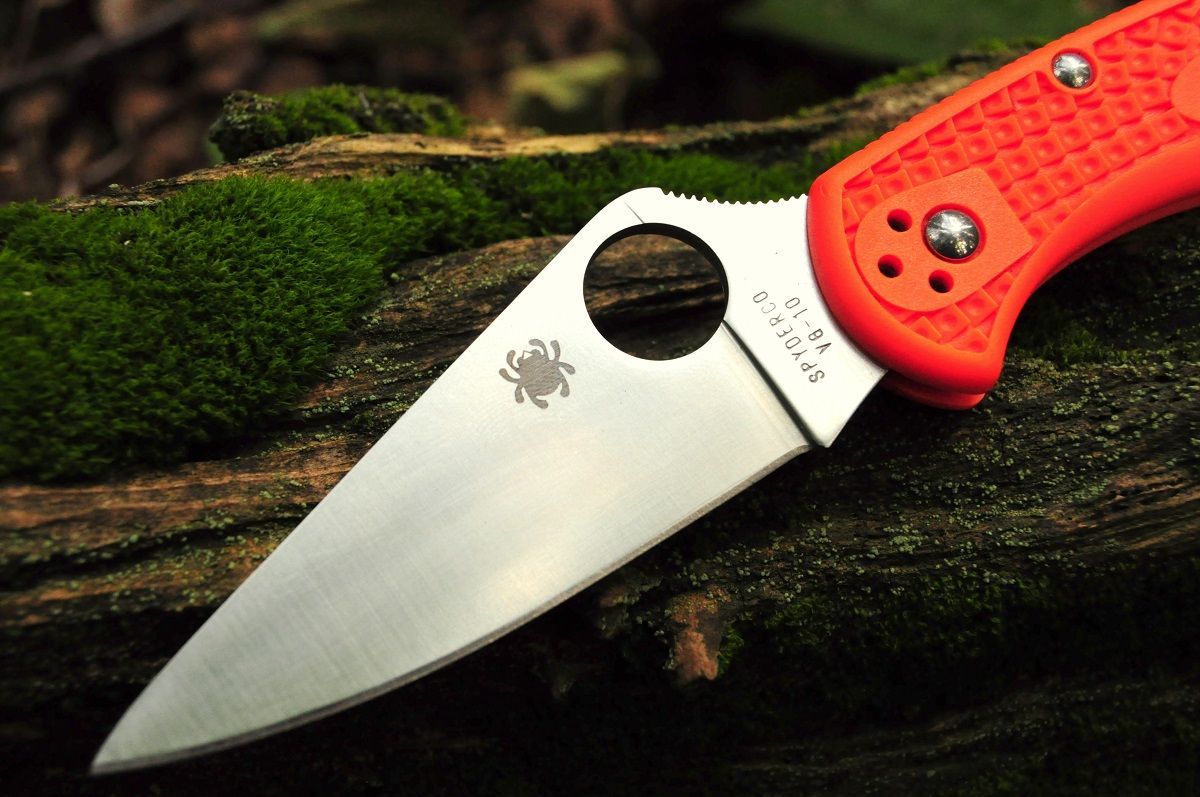 Nóż Spyderco Delica 4 Flat Ground FRN Orange_2