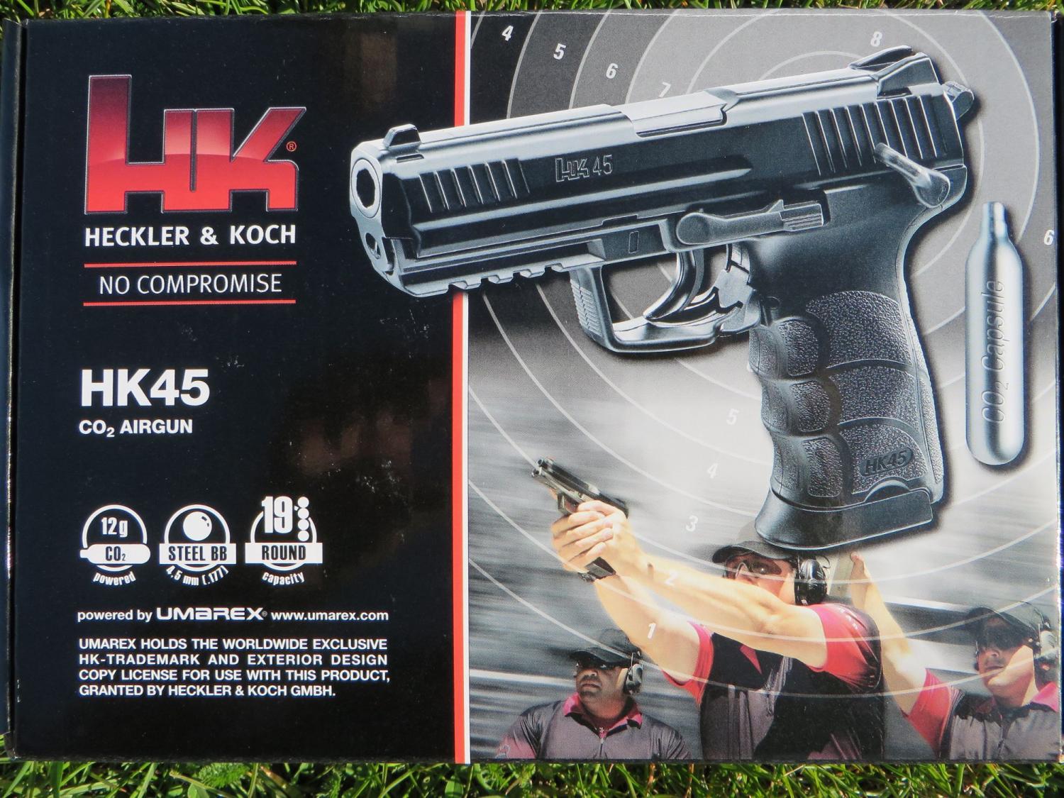 Wiatrówka - Pistolet Heckler & Koch HK45