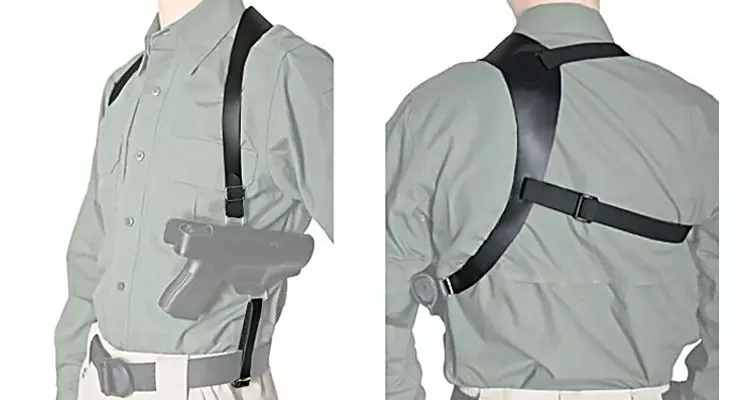 Szelki sk&oacute;rzane jednoramienne do kabur (3.1509)