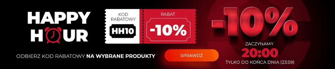 Happy Hour -10% kod: HH10 Kategoria: Happy Hour -10% kod: HH10