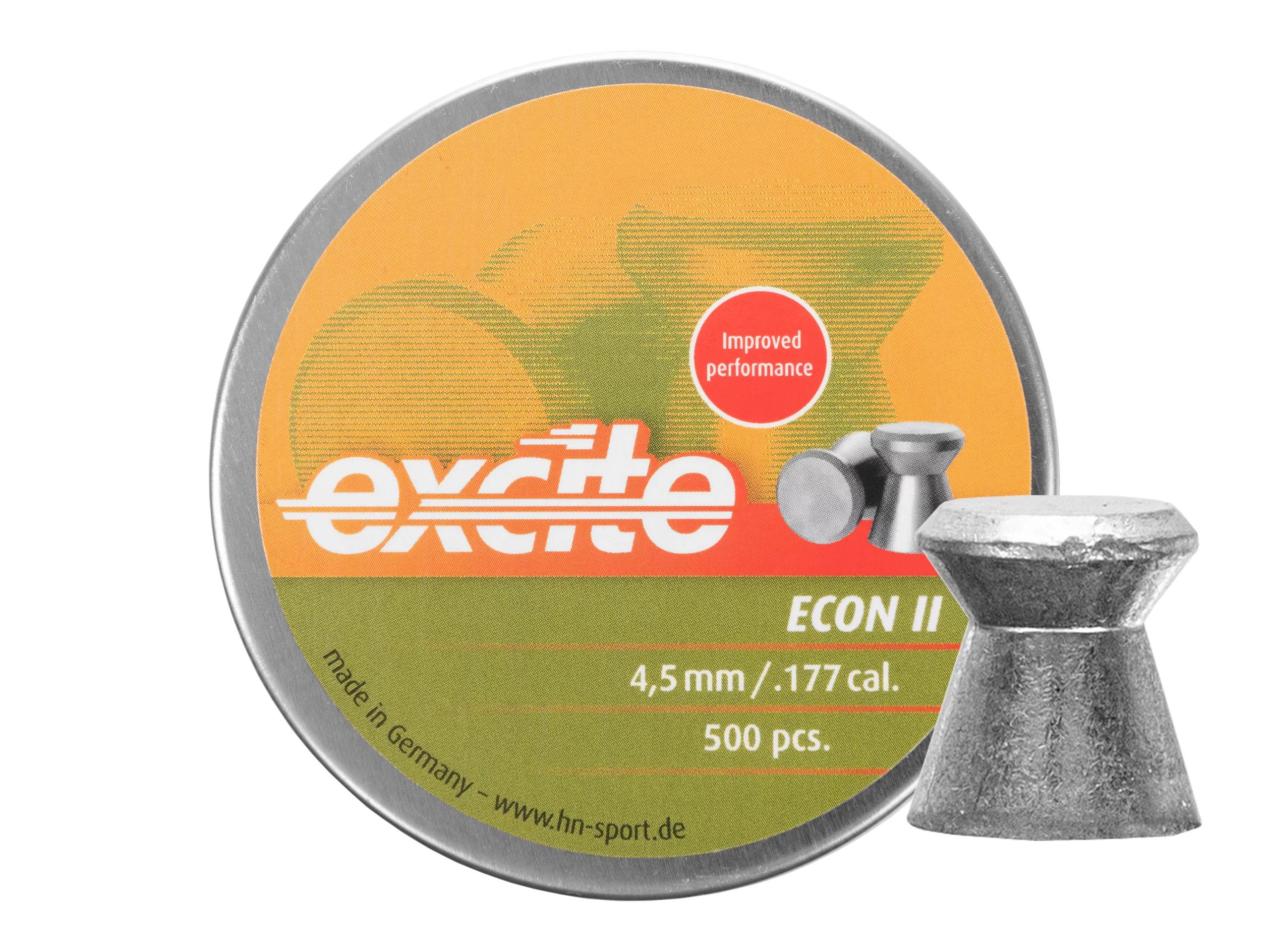 Zdjęcie produktu Śrut 4,5 mm Diabolo H&N Excite Econ Glatt II 500 szt. płaski (98814500016X)