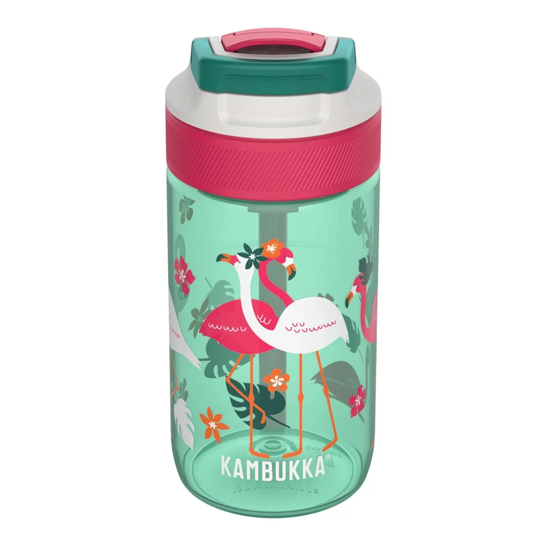 Zdjęcie produktu Butelka na wodę Kambukka dla dziecka Lagoon 400ml Pink Flamingo