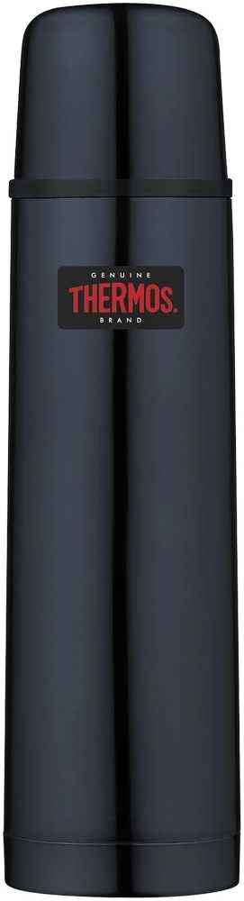 Termos z przyciskiem na nakrętce - 500 ml - z kubkiem THERMOS - ciemnoniebieski