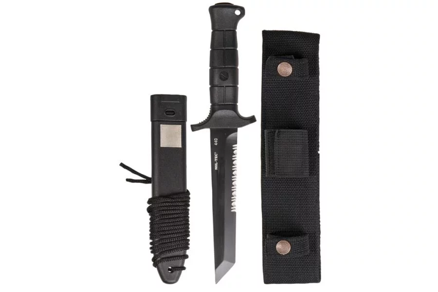 Nóż Mil-Tec German Combat Knife Black 2000, stal 440