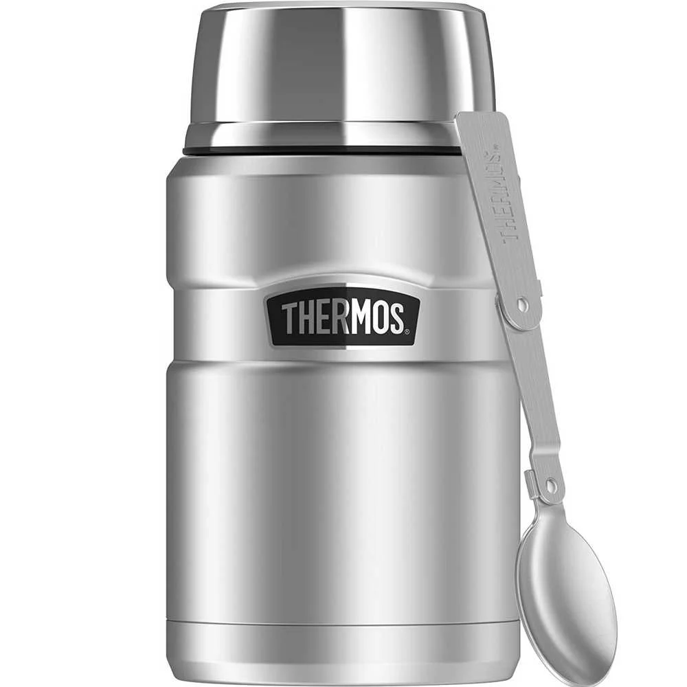 Termos na jedzenie 710 ml ze składaną łyżką i kubkiem THERMOS - stal nierdzewna
