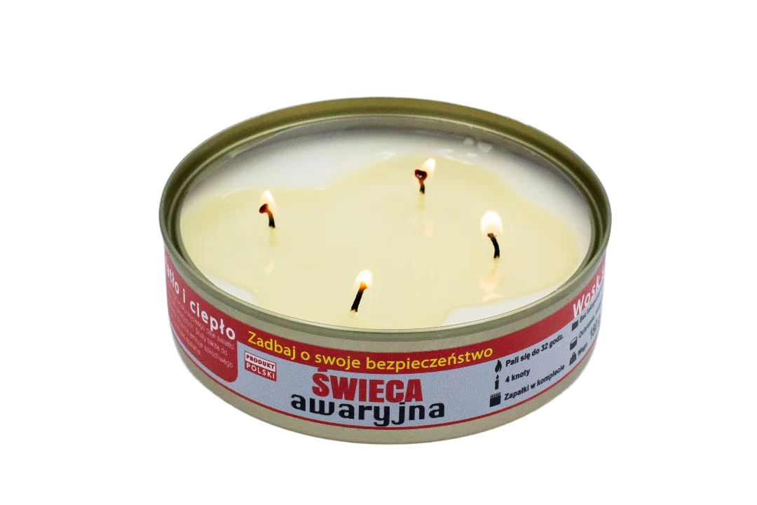 Zdjęcie produktu Świeca awaryjna przetrwania Eko HASKE Pro 180g, 32h świecenia + zapałki