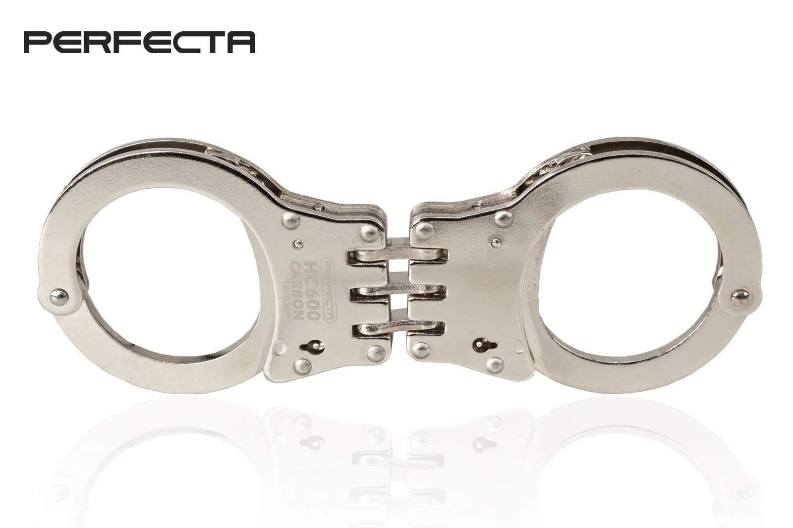 Zdjęcie produktu Kajdanki zawiasowe PERFECTA HC 600 carbon z kaburą (2.1710)