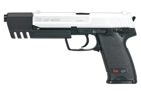 Zdjęcie produktu Pistolet ASG, H&K USP MATCH Nikiel kal. 6 mm sprężynowy