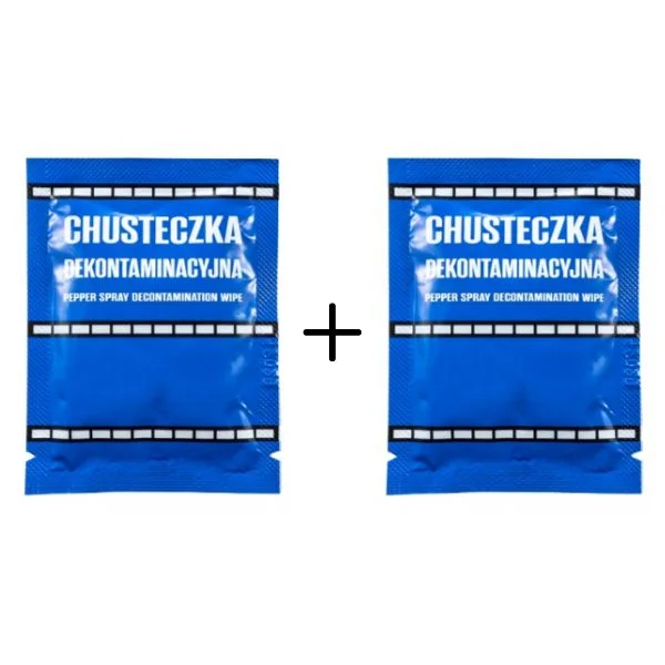 Zdjęcie produktu 2x Chusteczka do neutralizacji gazu pieprzowego o wys. stężeniu