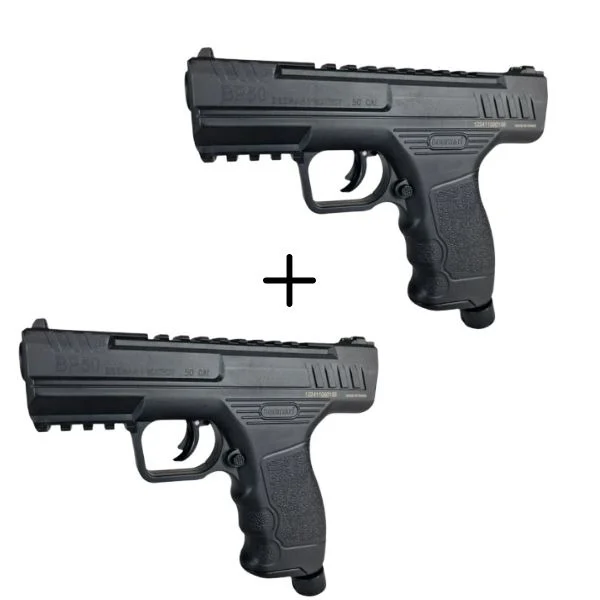2x Pistolet na kule gumowe i pieprzowe BEEMAN Protect BP50 Combo kal.50, 8-strzałowy CO2-12g (BP50C)
