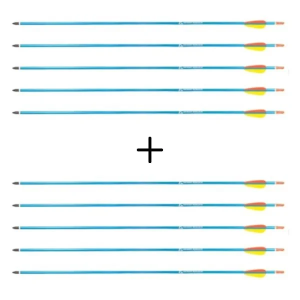 2x Strzały aluminiowe 30" BLUE Poe Lang - zestaw 5 sztuk