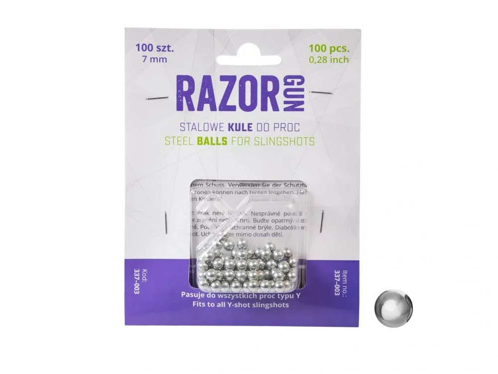 Zdjęcie produktu Kulki do procy 7 mm - 100 szt.