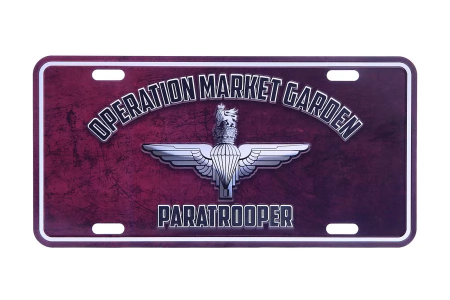 Tablica rejestracyjna Operation MG Paratrooper
