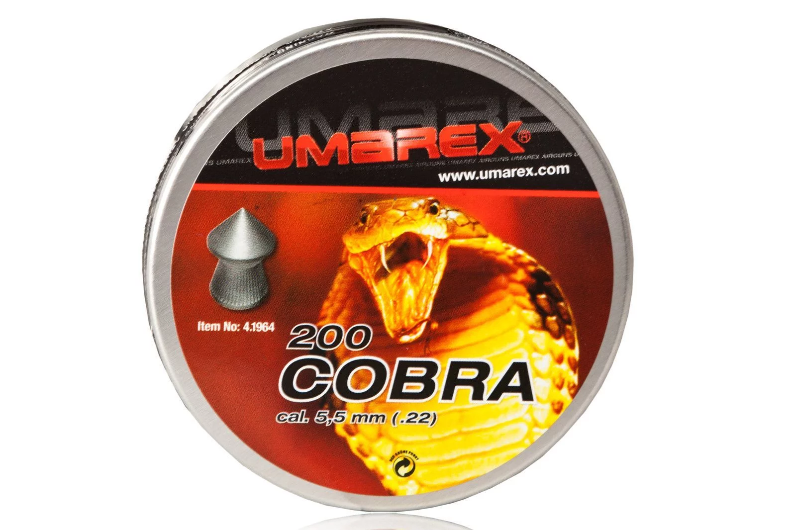 Zdjęcie produktu &#x015A;rut&#x20;5,5&#x20;mm&#x20;Diabolo&#x20;UMAREX&#x20;COBRA&#x20;szpic&#x20;moletowany&#x20;200szt&#x20;&#x28;4.1964.1&#x29;