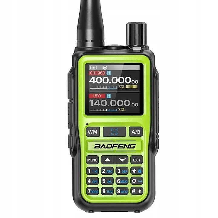 Zdjęcie produktu Radiotelefon krótkofalówka Baofeng UV-5R EU MINI USB-C VHF UHF Zielona