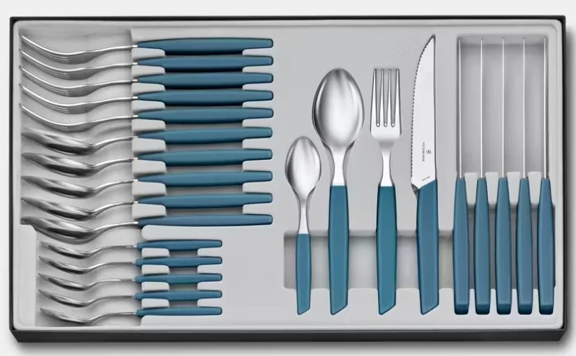 Zestaw 24 noży kuchennych Victorinox Swiss modern 24 elementy-chabrowy nóż