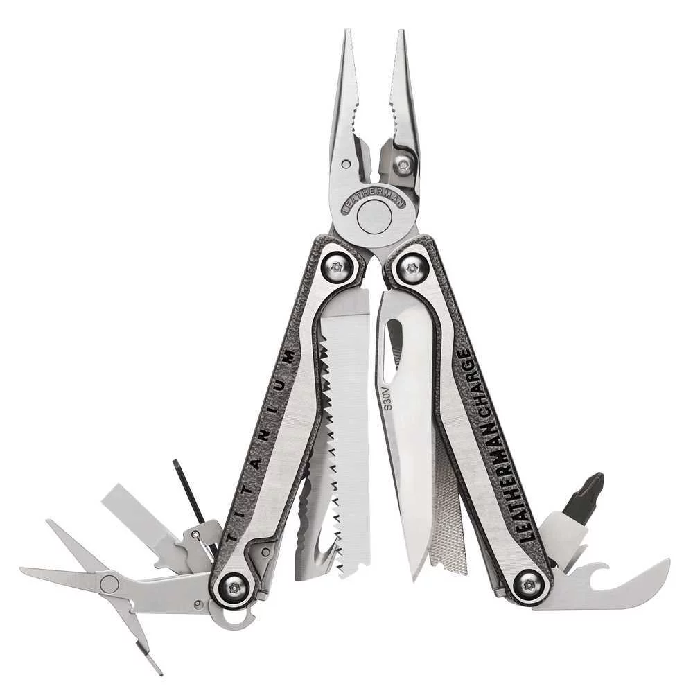 Zdjęcie produktu Multitool Leatherman CHARGE Plus TTI Titanium - 19 narzędzi   (832528)
