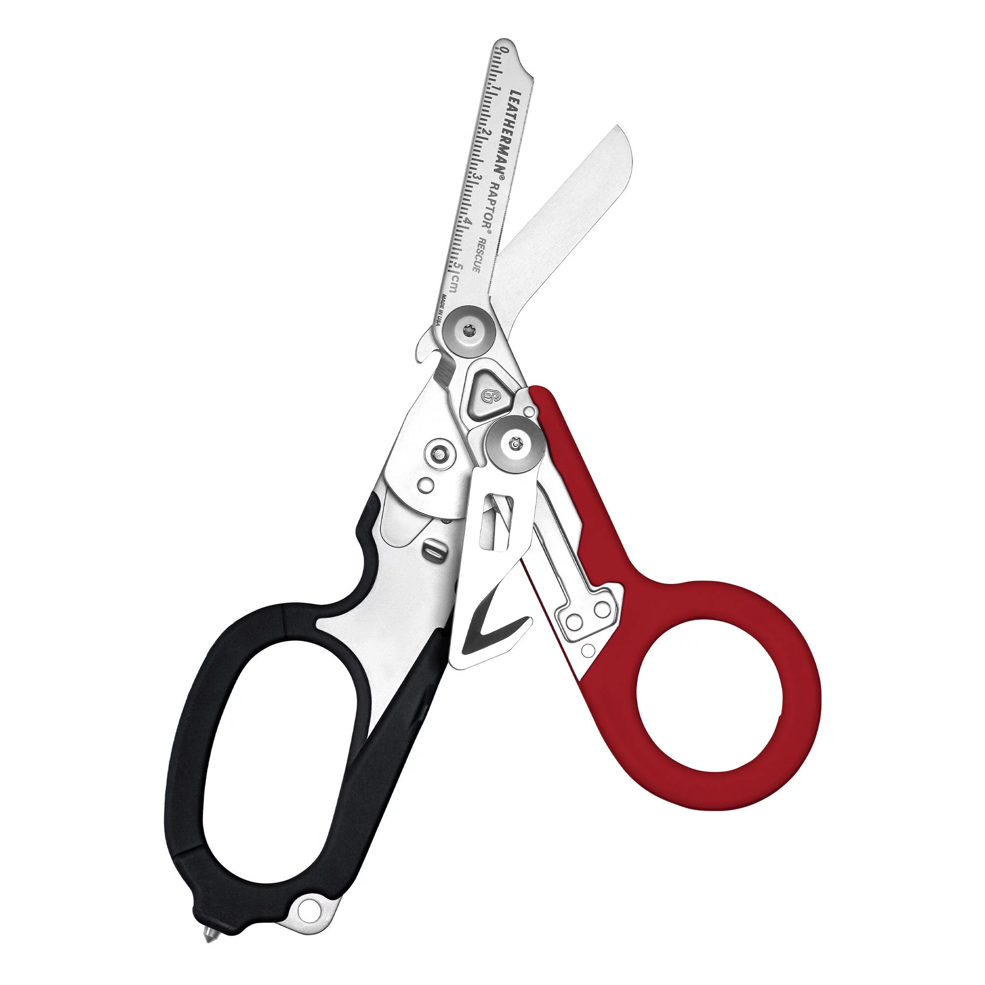 Zdjęcie produktu Multitool Leatherman Raptor Rescue Black-Red nożyce - 6 narzędzi + kabura Utility (833058)