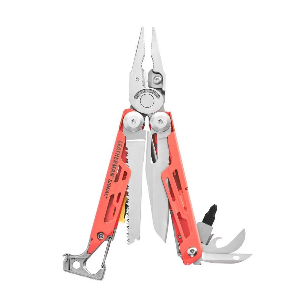 Multitool Leatherman SIGNAL Guava pomarańcz - Stainless - 19 narzędzi  (833183)