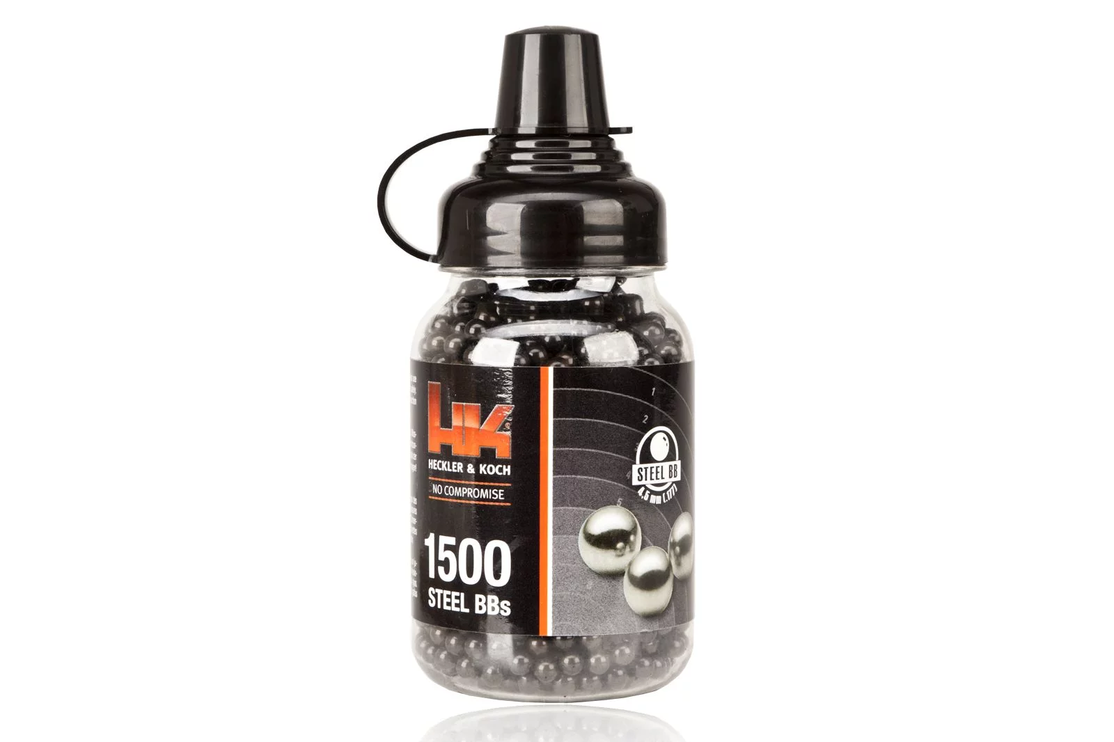 Zdjęcie produktu Śrut 4,46 mm BBs H&K kulki stalowe 1500szt. (4.1700)