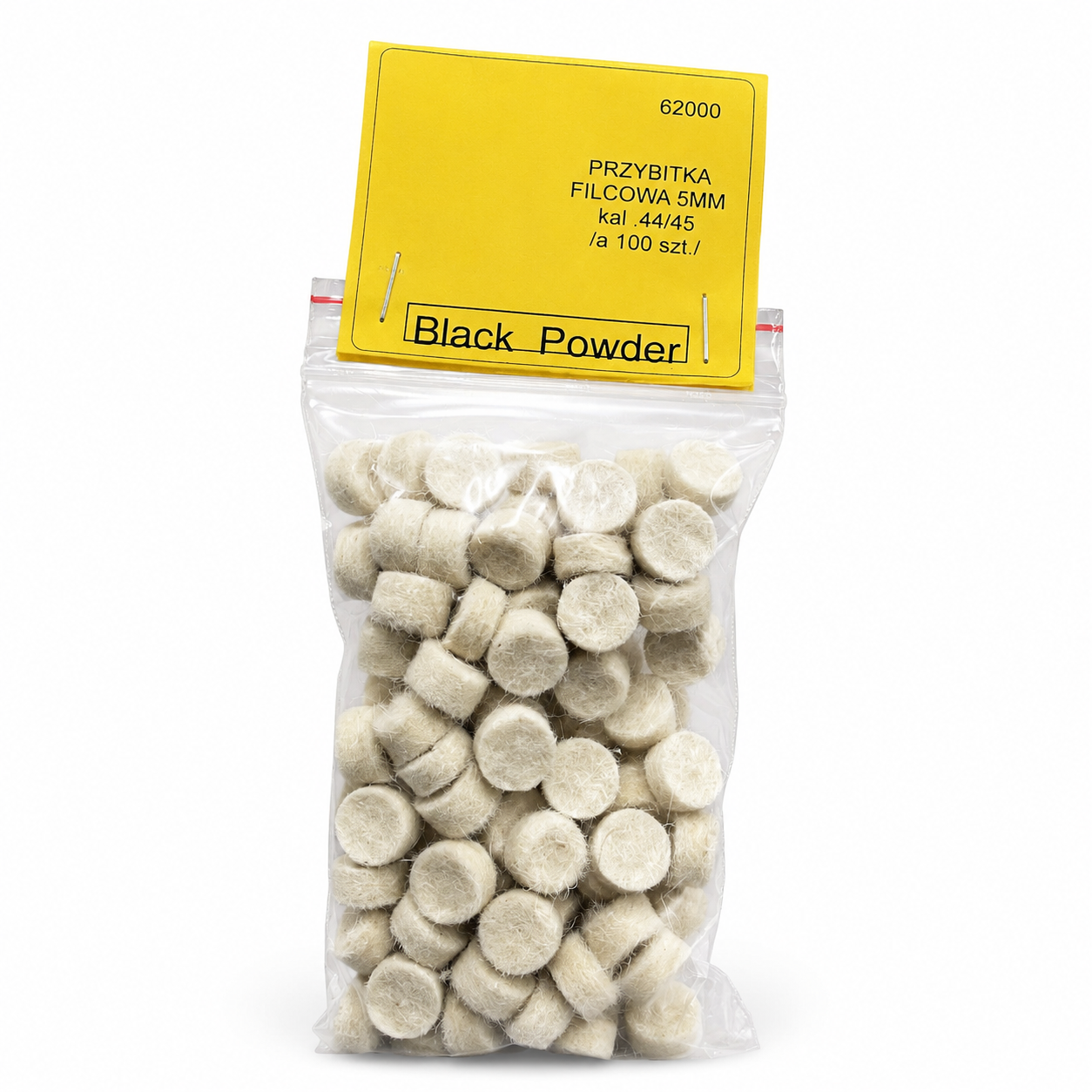 Zdjęcie produktu Przybitka filcowa 5mm kal. 44/45 - 100 szt.