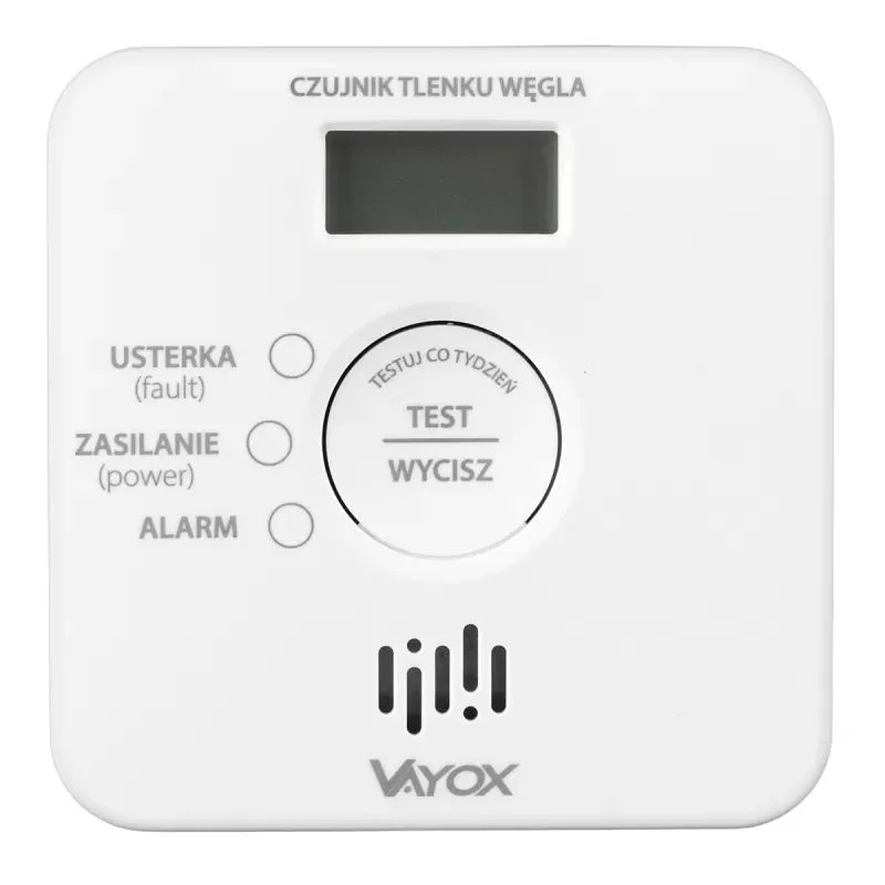 Czujnik czadu Vayox bezprzewodowy z LCD VA0414