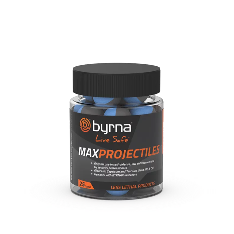 Kule pieprzowe BYRNA MAX CS/OC k.68 25 szt do BYRNA (HH68315-1)