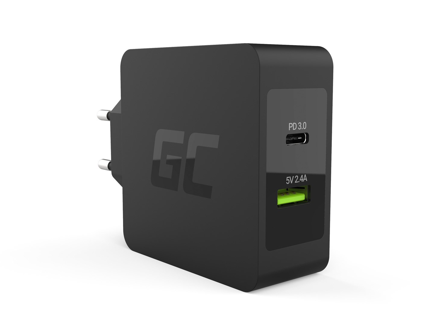 Zdjęcie produktu GREEN CELL ŁADOWARKA SIECIOWA USB-C 45W PD + USB