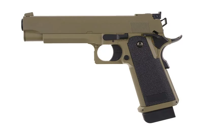 Zdjęcie produktu Pistolet ASG CYMA CM128 - tan (Wersja bez akumulatora) (CYM-01-019700)