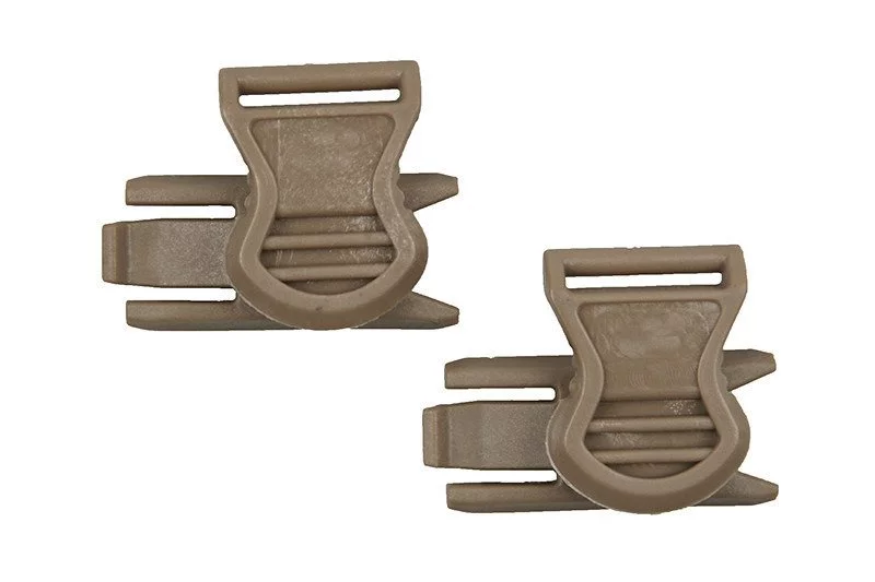 Zdjęcie produktu Klipsy do montażu gogli (19mm) - dark earth (FMA-21-006643)