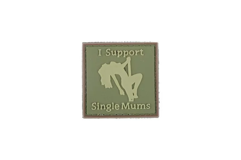 Naszywka 3D - I Support Single Mums - oliwkowa (GFT-30-009550)