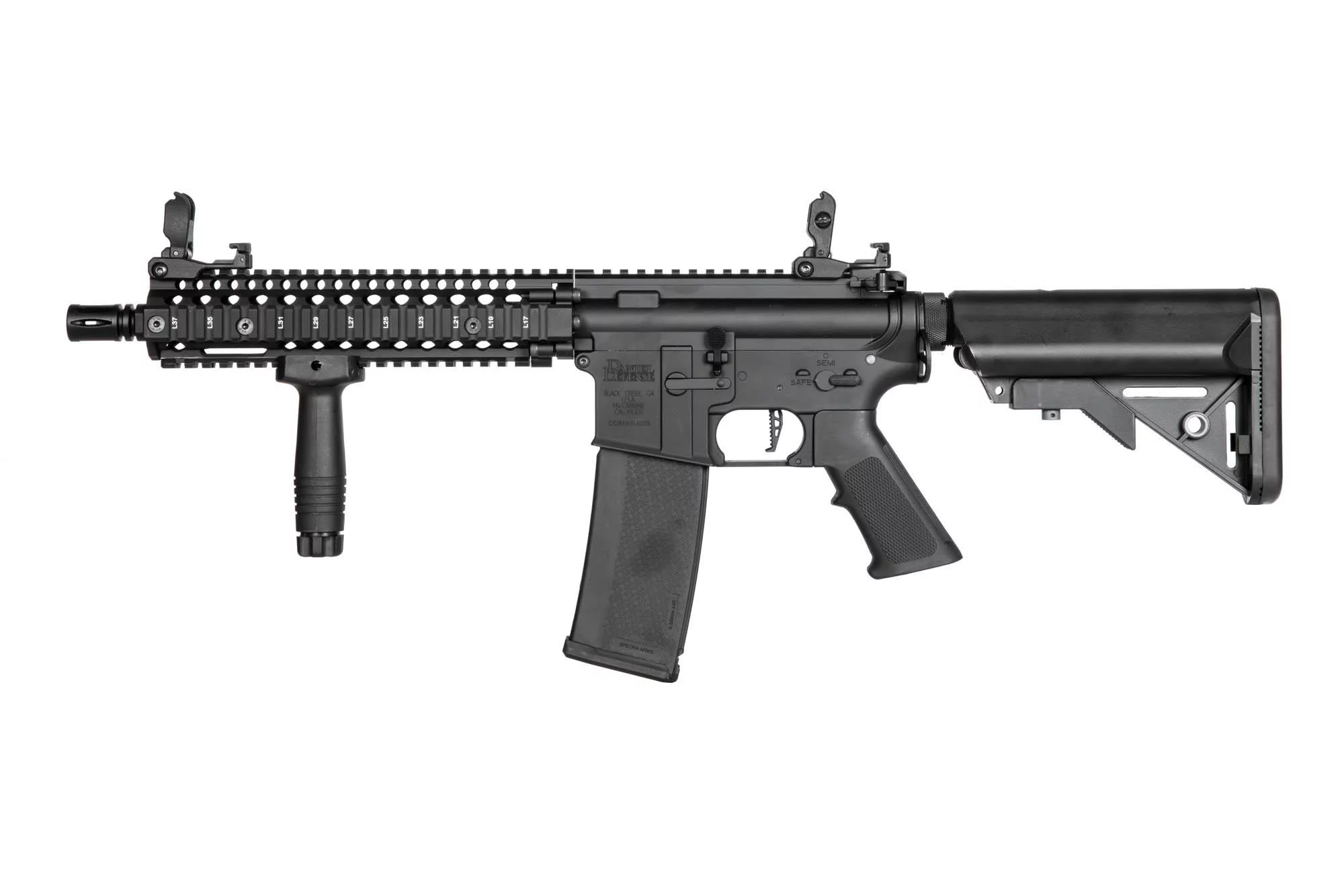 Zdjęcie produktu Karabinek ASG Daniel Defense MK18 SA-E19 EDGE 2.0 - czarna (SPE-01-030434)