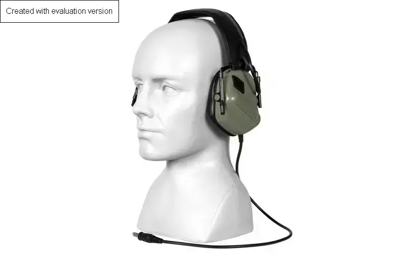 Zdjęcie produktu Zestaw słuchawkowy ERM - oliwkowy (SPE-31-036202)