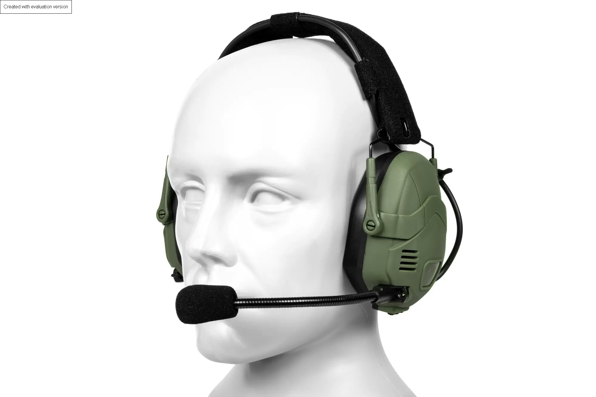 Zdjęcie produktu Taktyczne słuchawki aktywne Bluetooth HD-16 - Oliwkowe (SPE-31-036208)