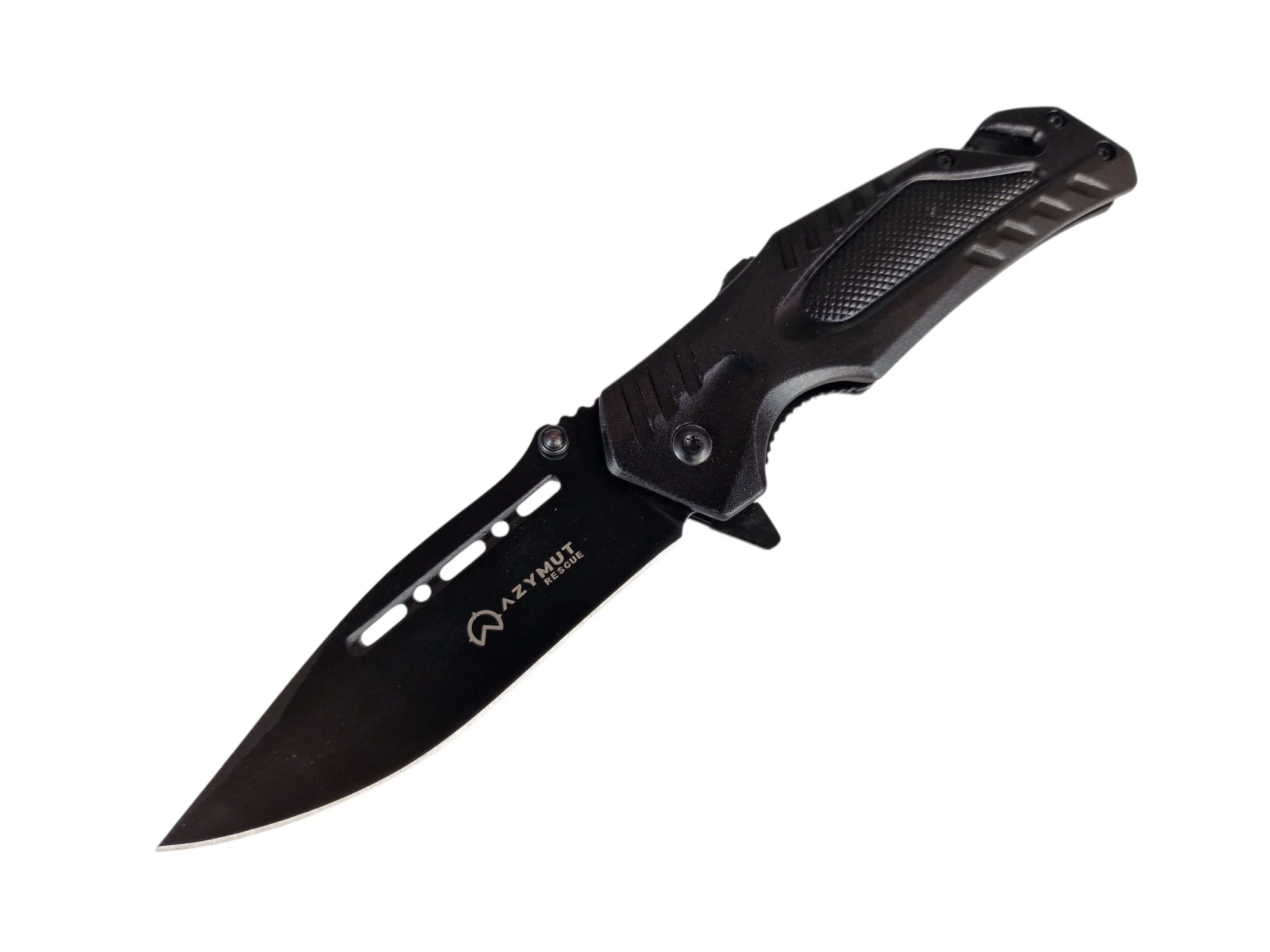 Nóż ratowniczy AZYMUT Rescue +przecinak pasów +zbijak szyb +pokrowiec (H-K2010878)
