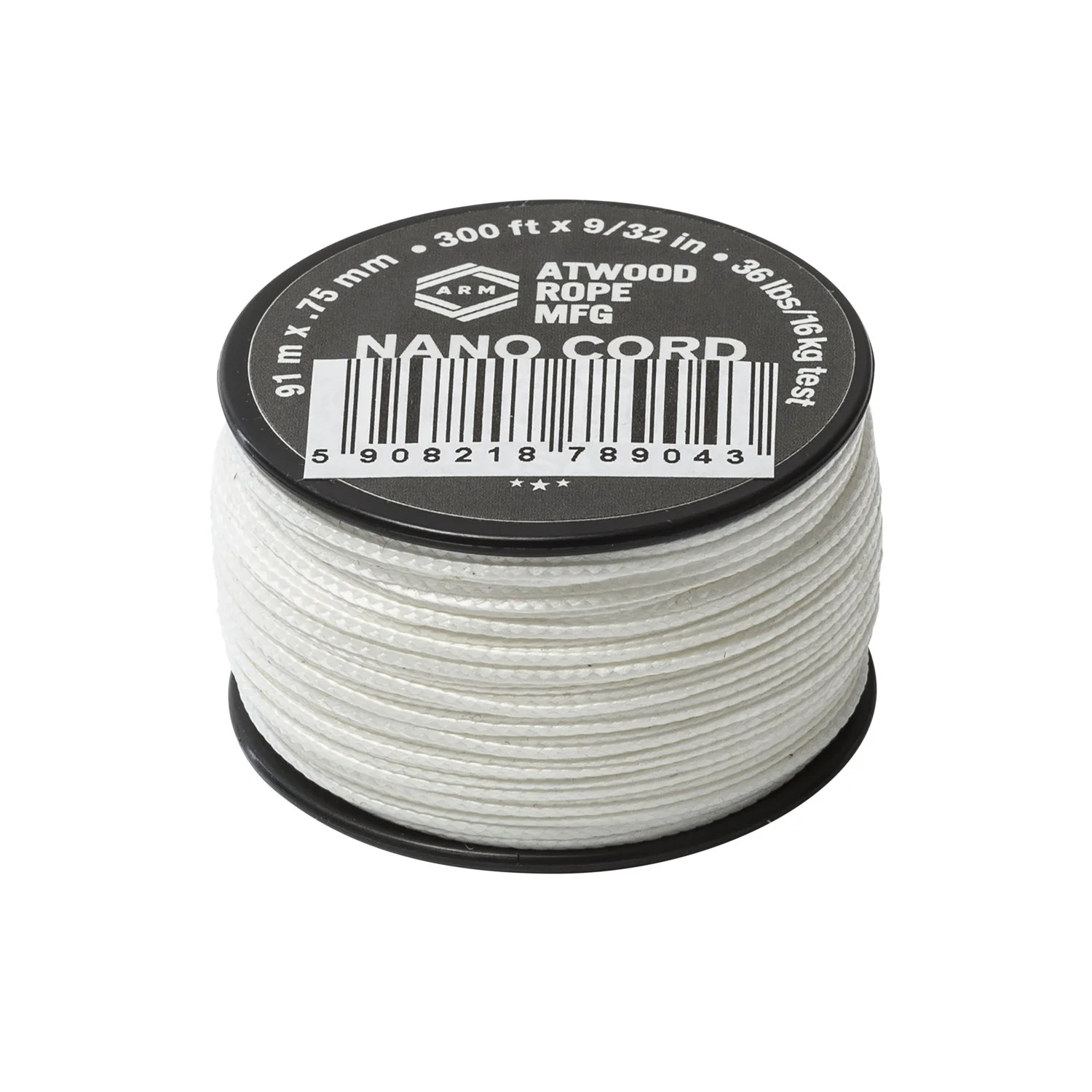 Linka ATWOOD ROPE MFG Dyna X Micro Cord (100+ft) - Nylon - Biały - One Size (CD-MX1-NL-20)