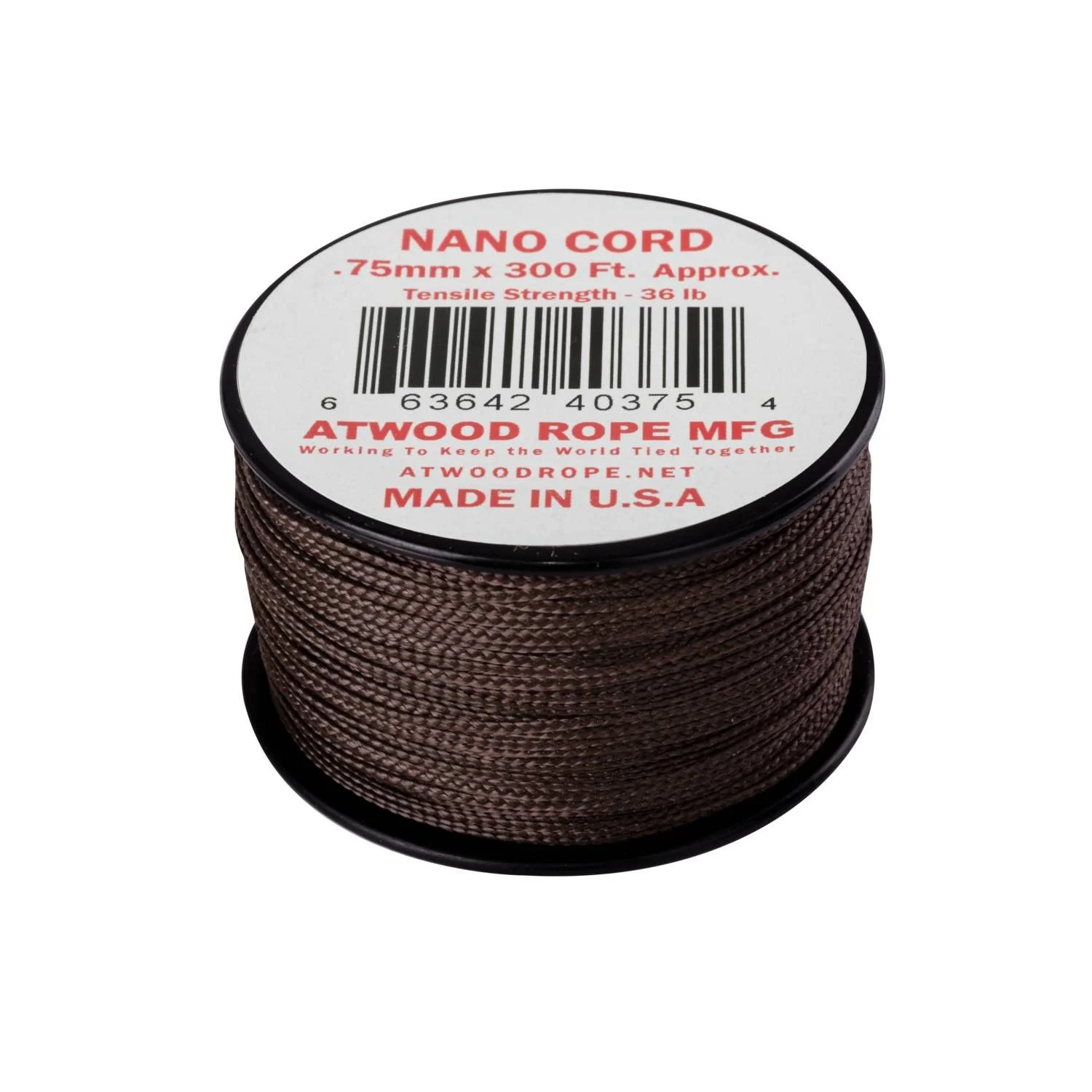 Linka Nano Cord ATWOOD (0,75mm/91m) brązowa (CD-NC3-NL-30)