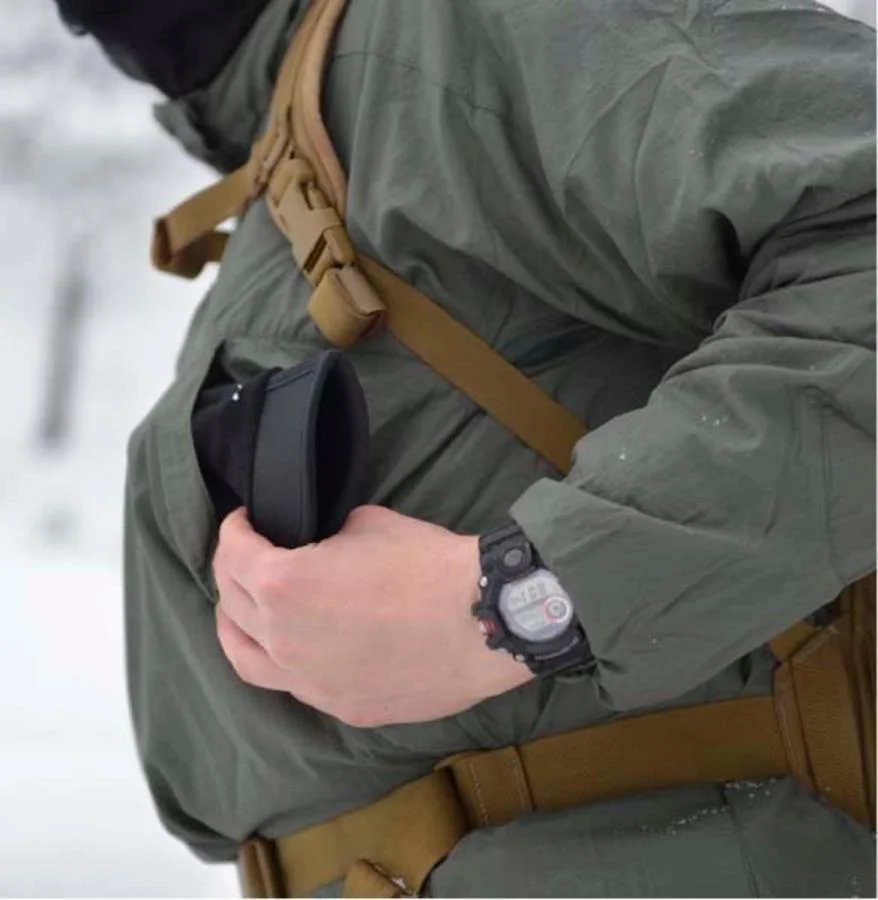 Czapka Helikon Foldig Outdoor Cap - StormStretch - Czarny-Black (CZ-FOC-NL-01)