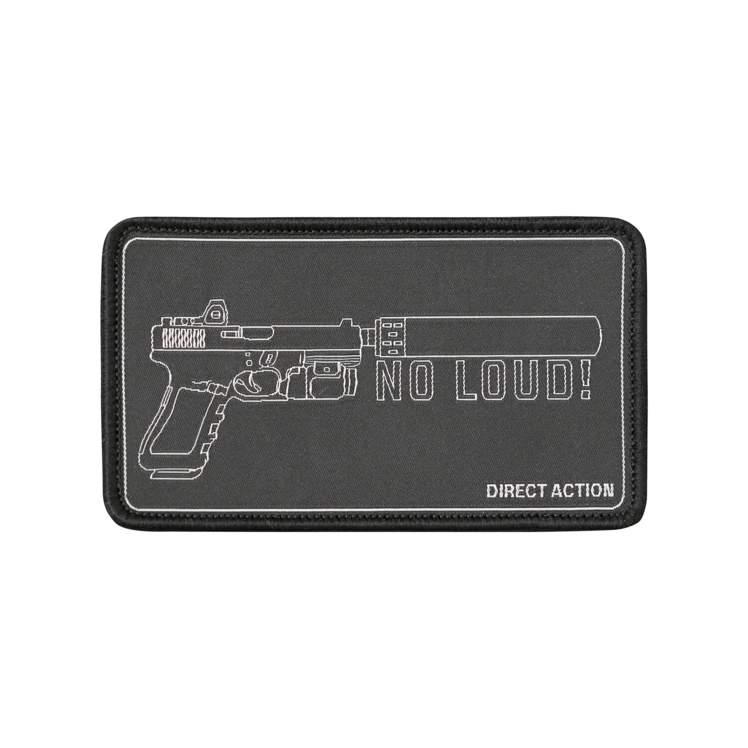 Naszywka Patch NO LOUD! - Black - ( jeden rozmiar ) (PA-DANL-PES-BLK)