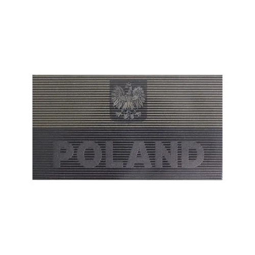 Naszywka Polish large patch SUBDUED flag - Black/Boreal Green (PA-PLPS-PES-BBG)