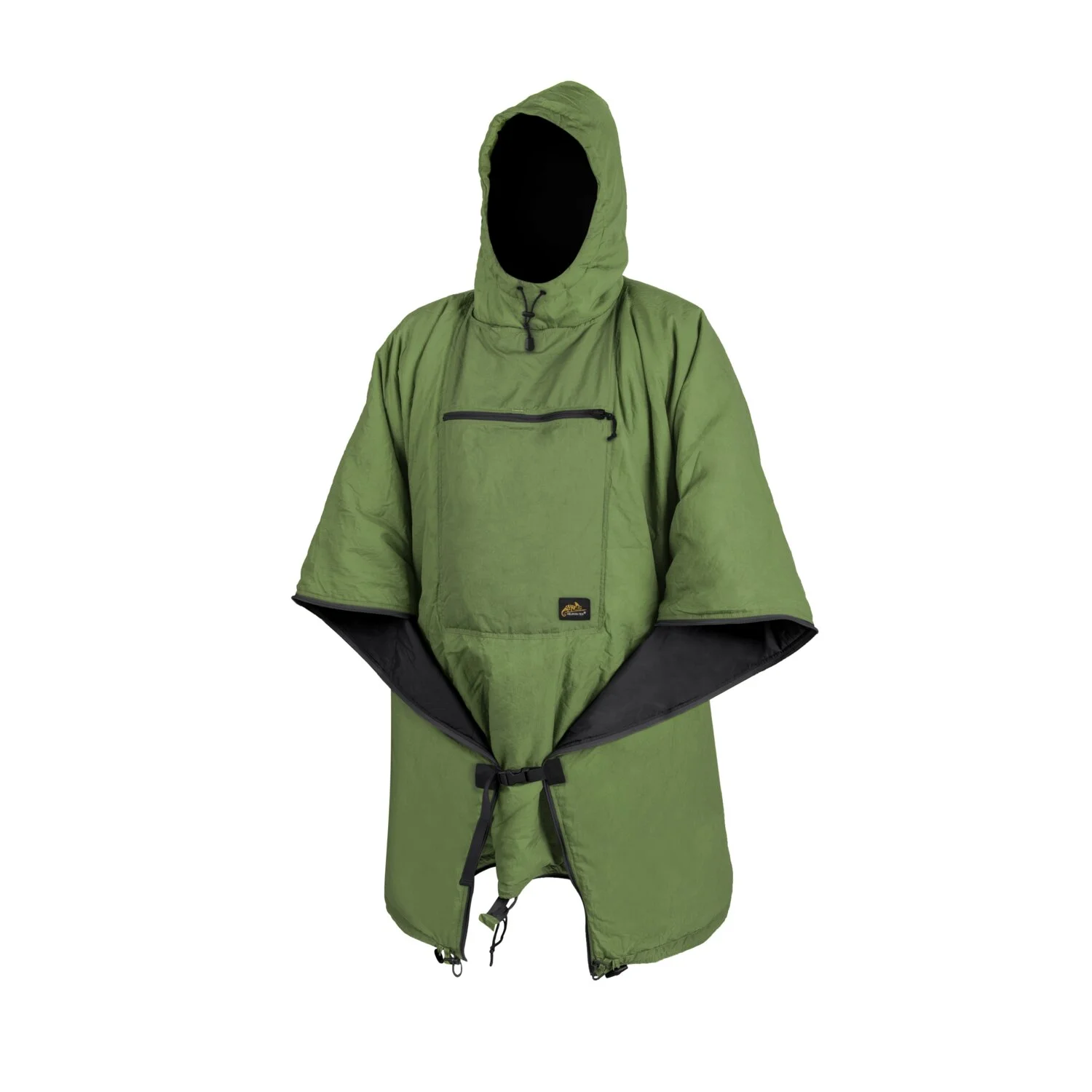 Poncho peleryna HELIKON SWAGMAN ROLL ocieplane - Grass Green - ( jeden rozmiar ) (PO-SMR-NL-1G)