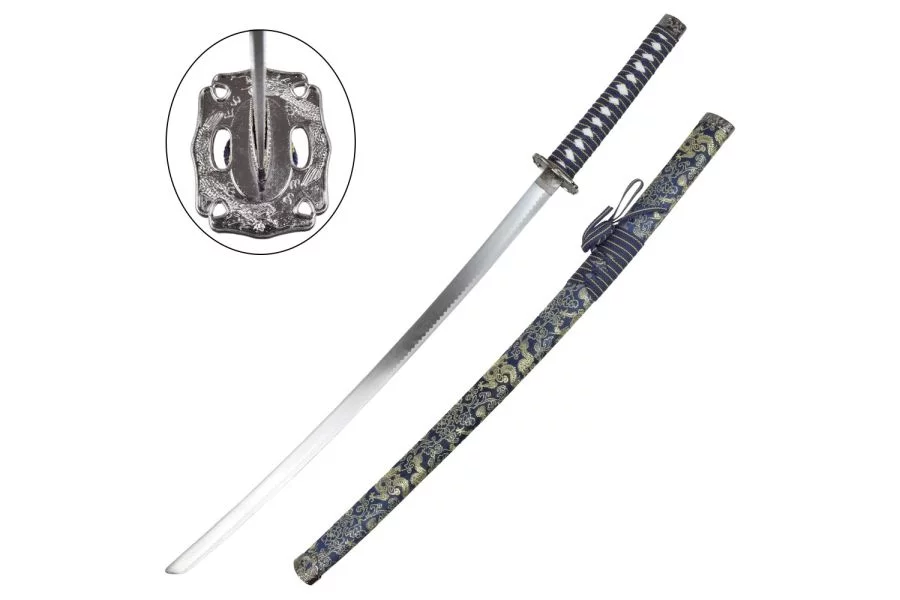 Zdjęcie produktu Katana HATTORI HANZO Blue HH029 Blue - replika miecza samurajskiego