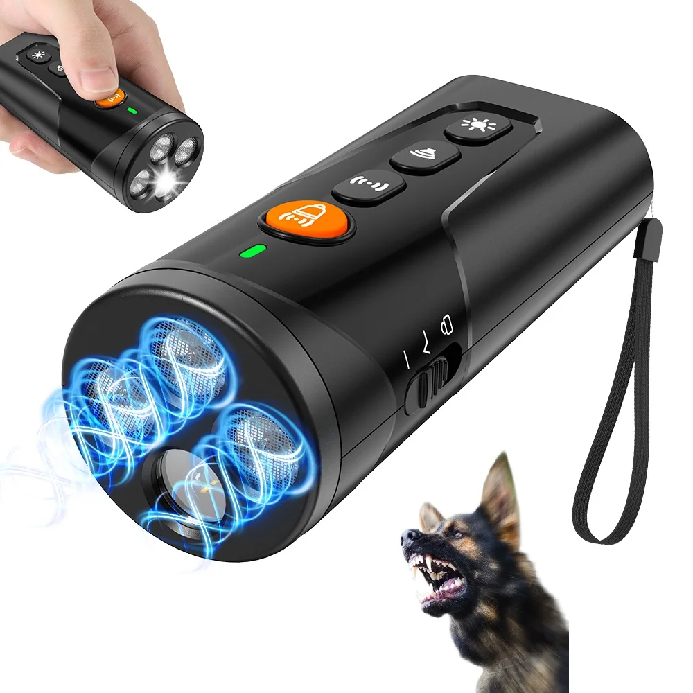 Zdjęcie produktu Odstraszacz ultradźwiękowy na psy 4w1 - KOLTER Dogchaser K-65 Anti Dog z latarką