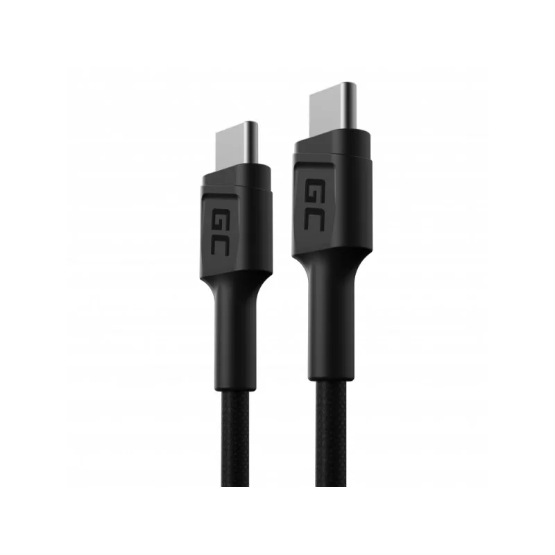 Zdjęcie produktu GREEN CELL KABEL KABGC31 GC POWERSTREAM USB-C - USB-C 30CM, POWER DELIVERY 60W, ULTRA CHARGE, QC 3.0
