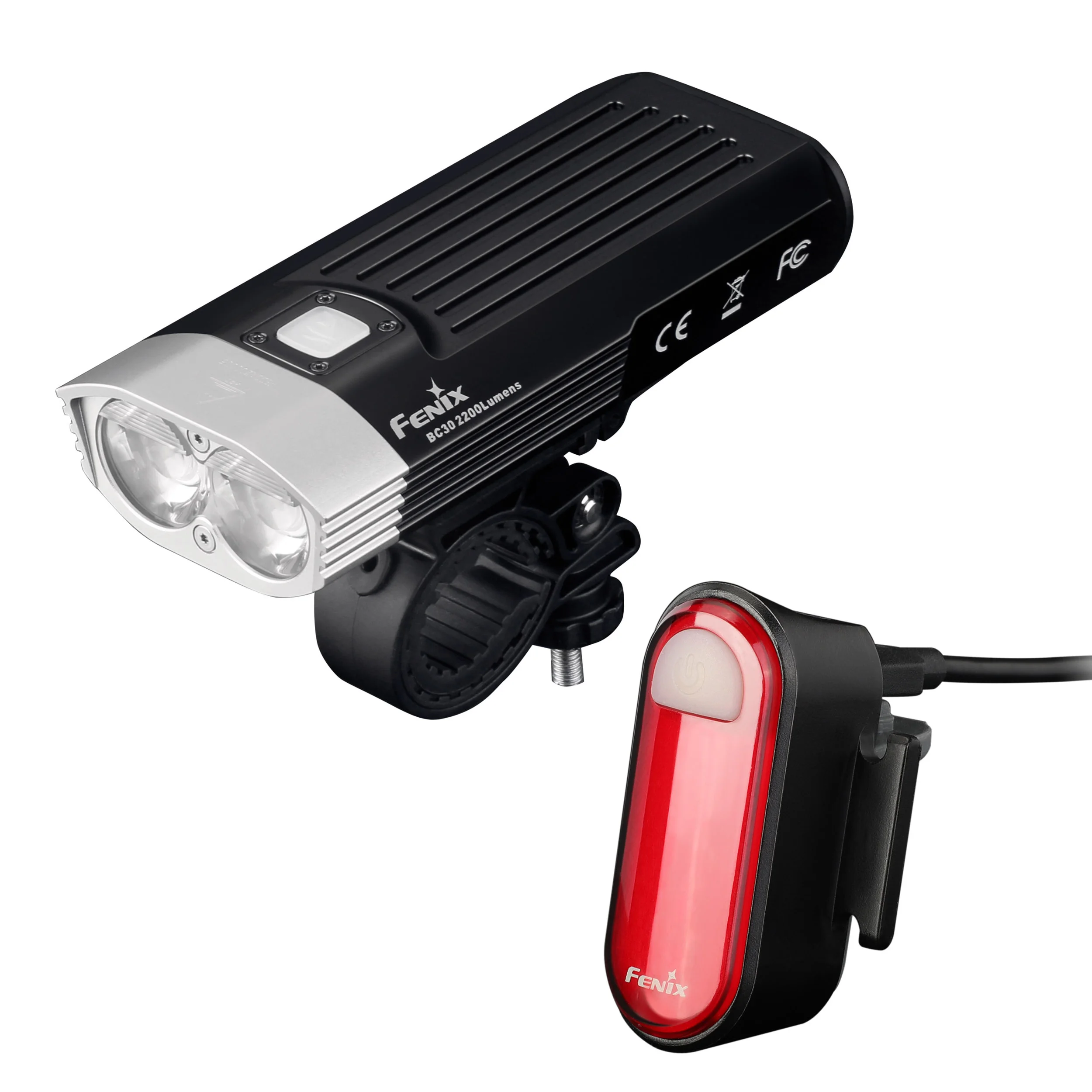 Zdjęcie produktu Zestaw lamp rowerowych Fenix BC30 V2.0 i BC05R V2.0 (BC30 V2.0+BC05R V2.0)