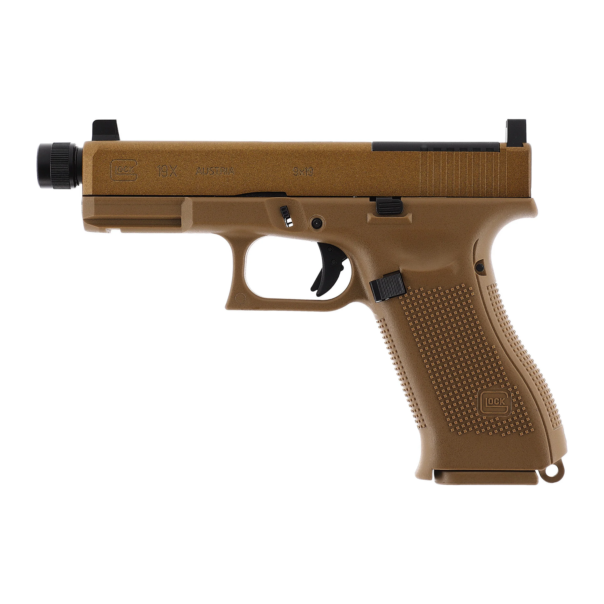 Zdjęcie produktu Pistolet wiatrówka Glock 19X blowback 4,5 mm coyote BB CO2 (5.8462)
