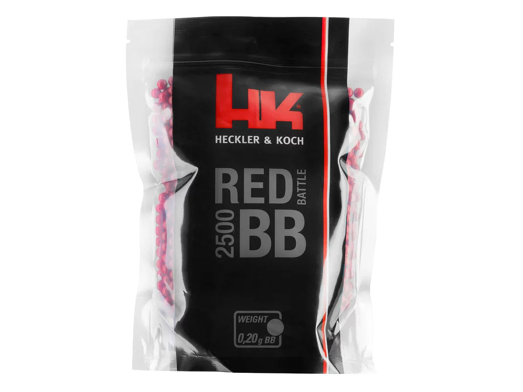Zdjęcie produktu Kulki ASG 6 mm HK Heckler&Koch Red Battle 0,2 g 6mm 2500 szt. (2.6112)