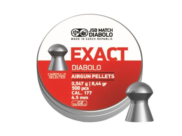 Zdjęcie produktu Śrut 4,52 mm Diabolo JSB Exact 500 półokrągły (546237-500)