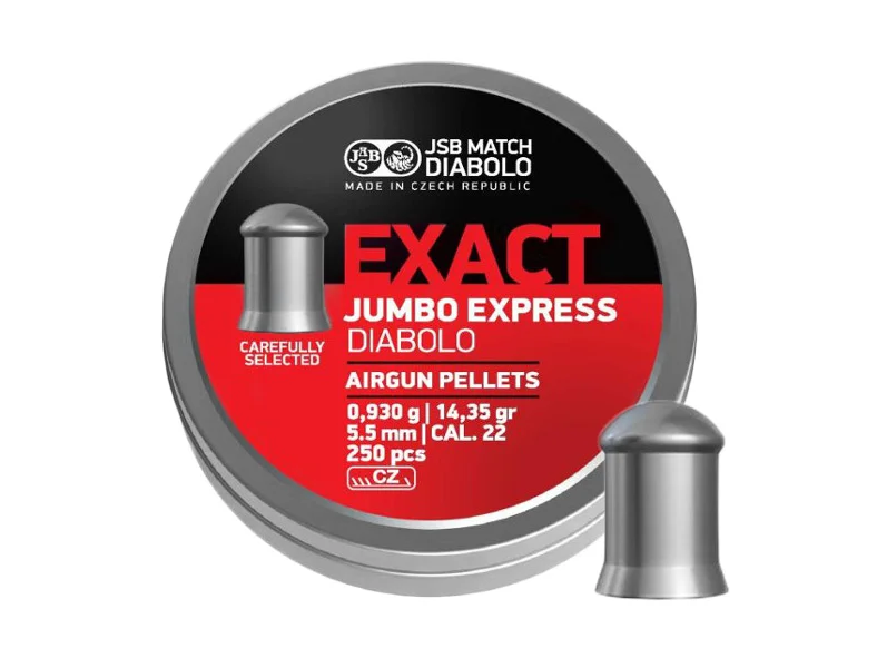 Zdjęcie produktu Śrut 5,52 mm Diabolo JSB Exact Jumbo Express  250 szt. półokrągły (546277-250)